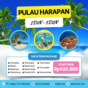 paket wisata pulau harapan