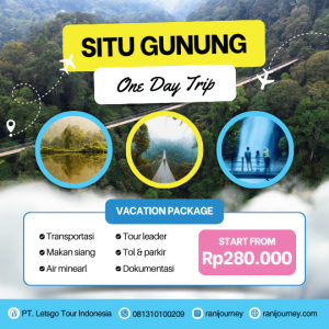 paket wisata situ gunung
