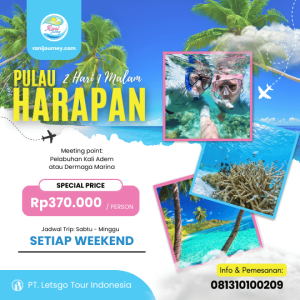 open trip pulau harapan